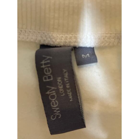 Sweaty Betty White Pullover‎ Sweatshirt Cowl Neck Medium Pockets - Picture 4 of 8